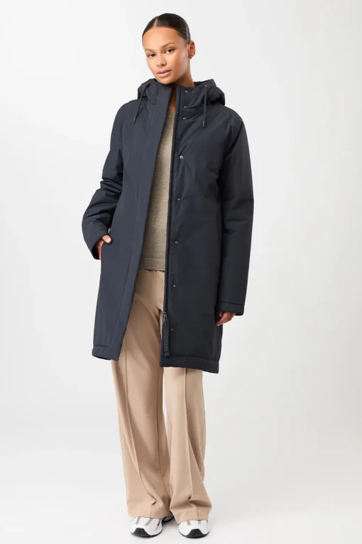 Langerchen C011CN08 coat ariza OCS-blended navy