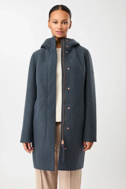Langerchen C042Ws01 Coat Risana OCS-blended graphite
