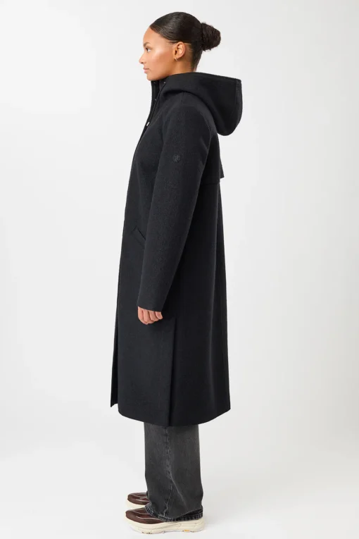Langerchen C046WS01 coat milport black - Afbeelding 4