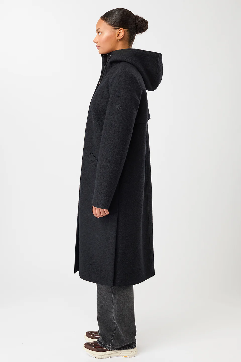 Langerchen C046WS01 coat milport black - Afbeelding 4