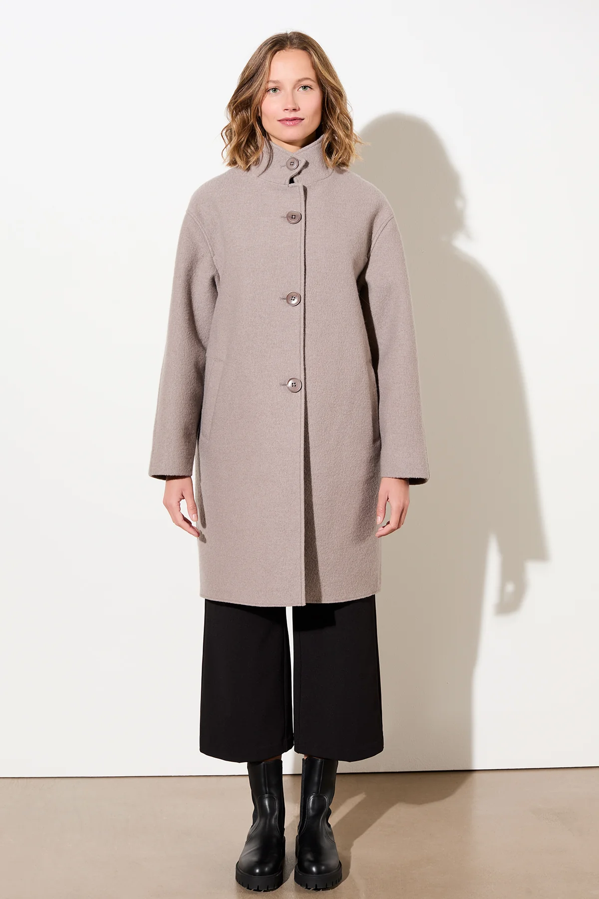 Langerchen C077WS01 coat Pennfield II OCS-blended taupe