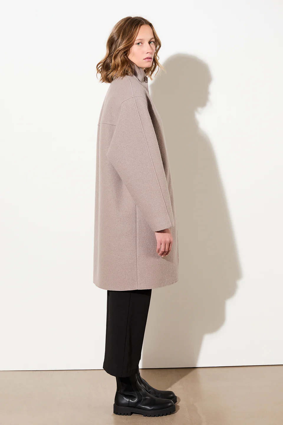 Langerchen C077WS01 coat Pennfield II OCS-blended taupe - Afbeelding 4