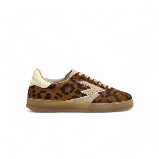 Moaconcept MG635CO leopard print pony hair off white logo club