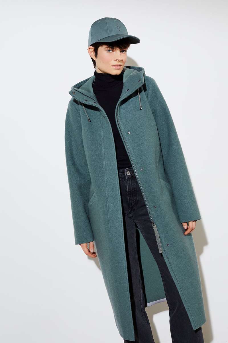 Langerchen C046WS01 coat milport ocs-blended sage