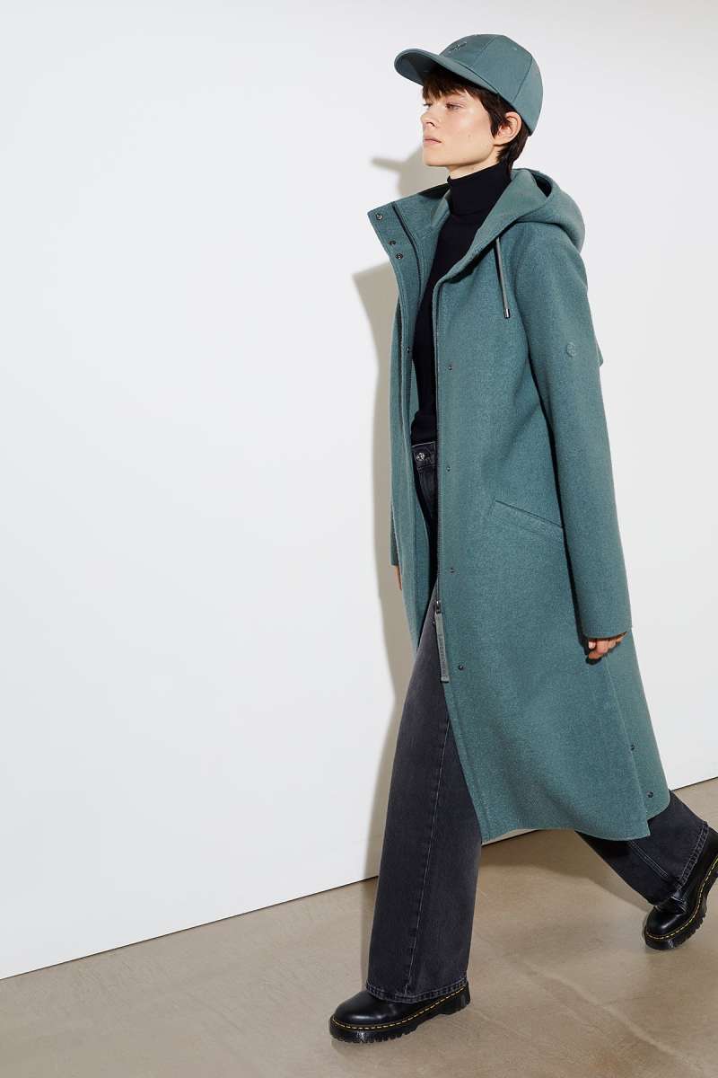 Langerchen C046WS01 coat milport ocs-blended sage - Afbeelding 3