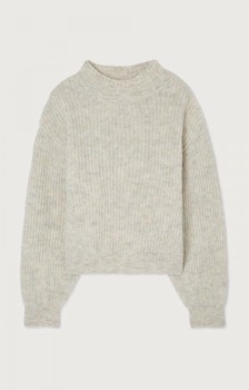 Alternative view of American Vintage EAST18QH25 pull ml poudreuse chine