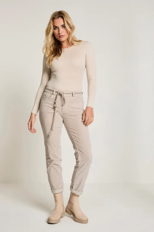 Parami 104091 Bobby vintge corduroy 009 ivory grey L30