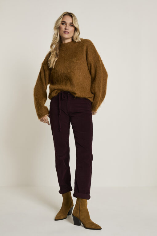 Parami 240091 Bobby ribcord 434 burgundy red