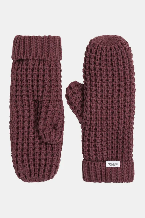 Penn&Ink W25D130 mittens aubergine