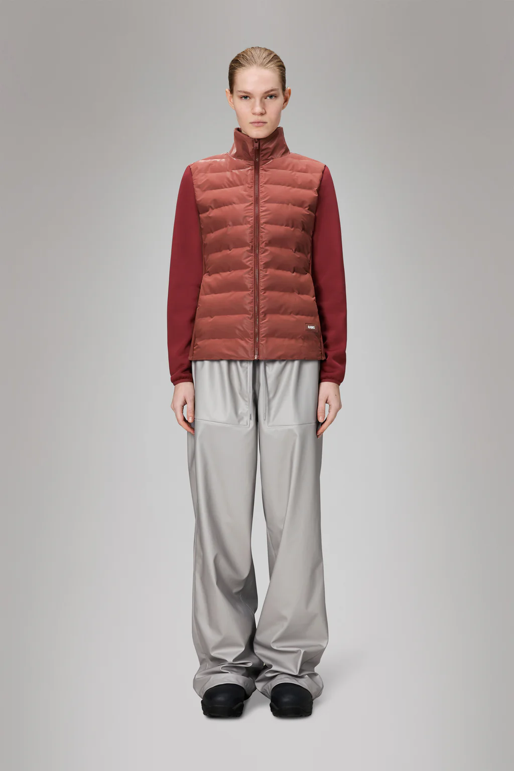 Rains 21920 safi fleece hybrid curve jacket  honor - Afbeelding 3