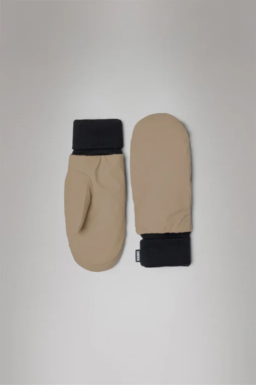 Alternative view of Rains 16070 alta puffer mittens w2t3 beige