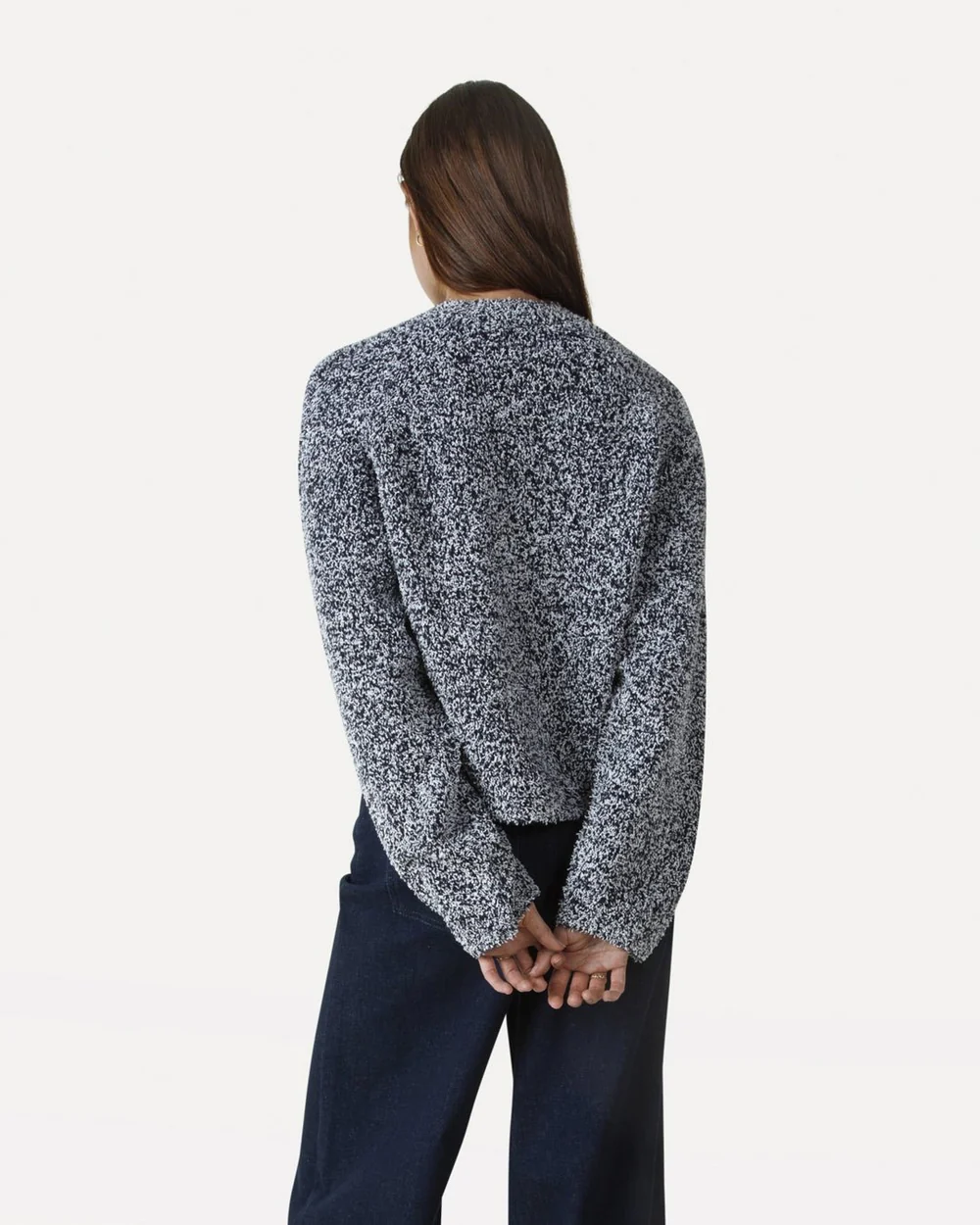 Another-Label Alys knitted pull l/s night sky parchment - Afbeelding 3