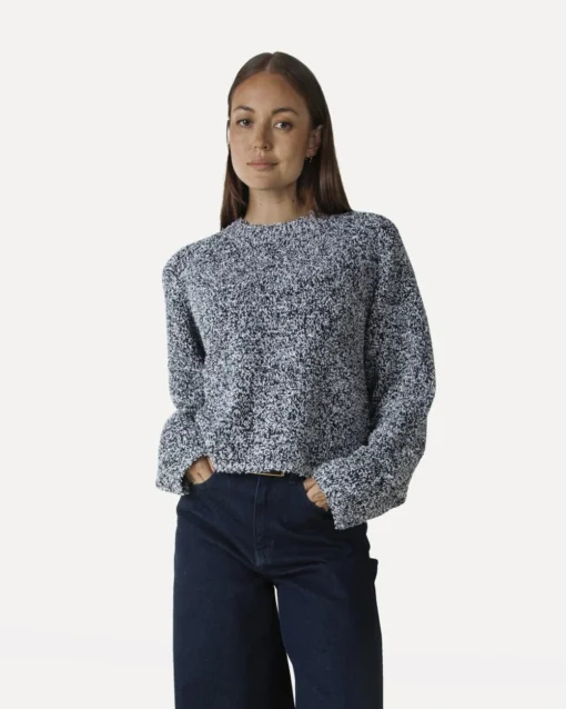 Another-Label Alys knitted pull l/s night sky parchment