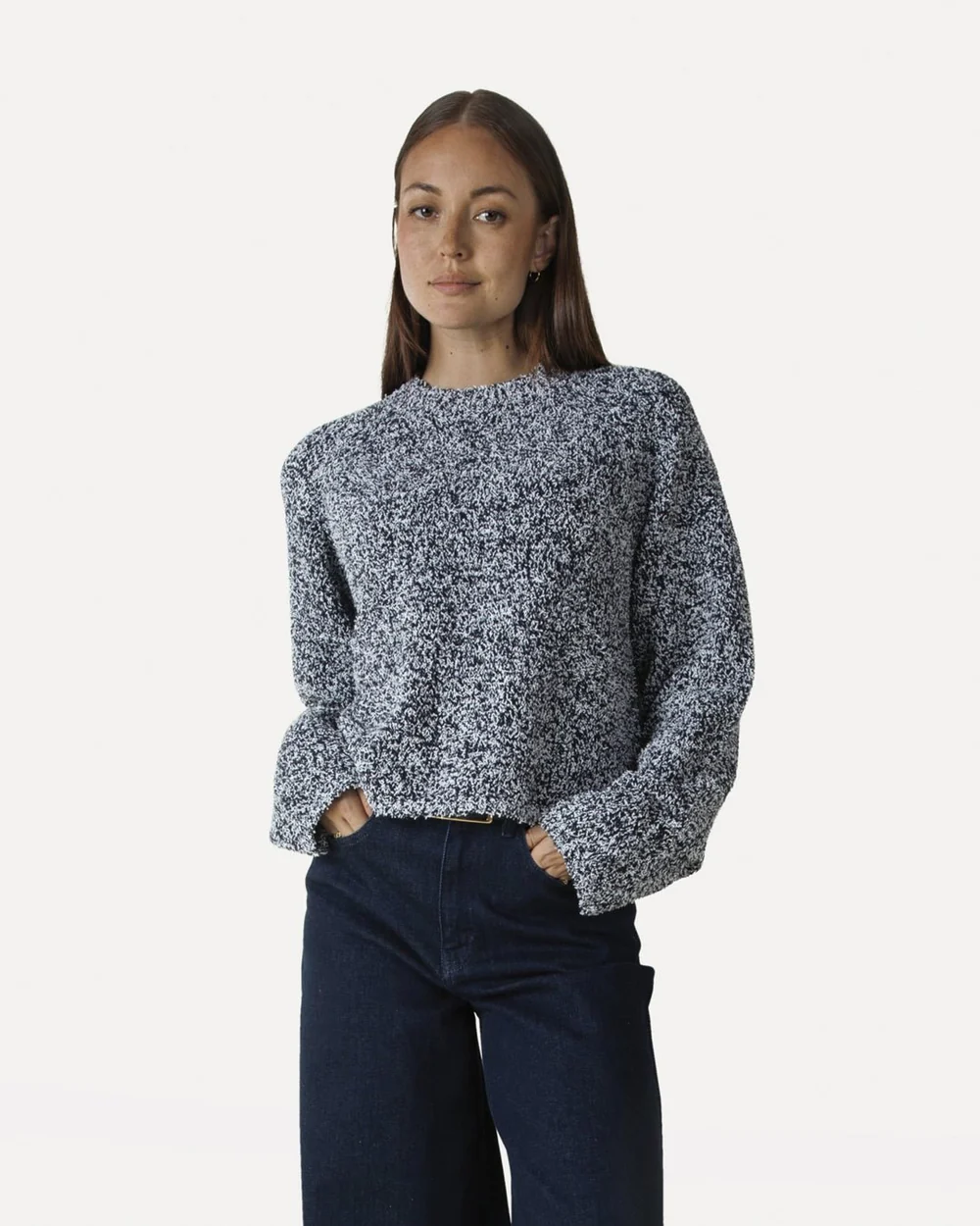 Another-Label Alys knitted pull l/s night sky parchment