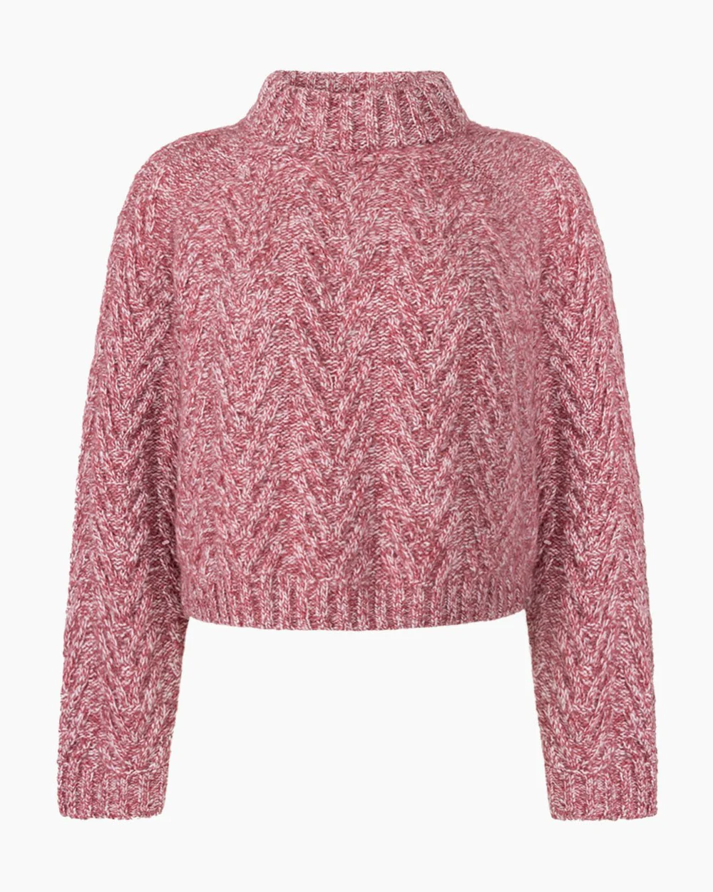 Another-Label Becka knitted pull l/s garnet rose melee - Afbeelding 2