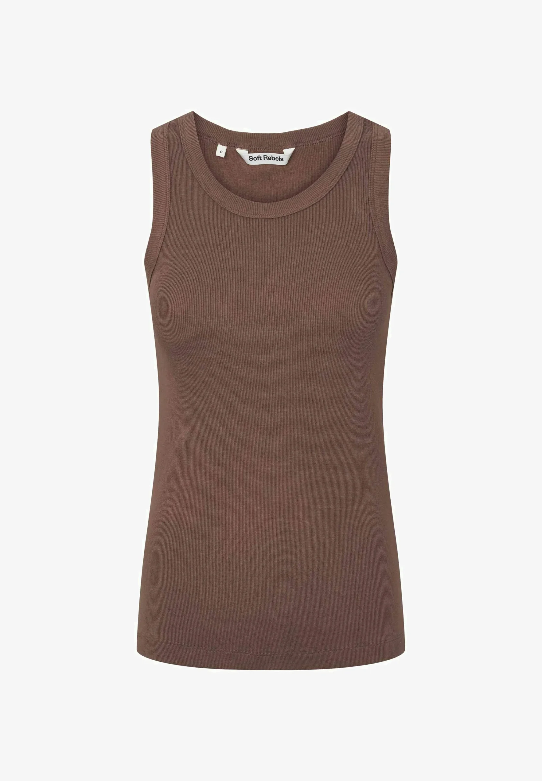 Soft Rebels 320-307-1 Adelynn tank top gots coffee quartz - Afbeelding 2