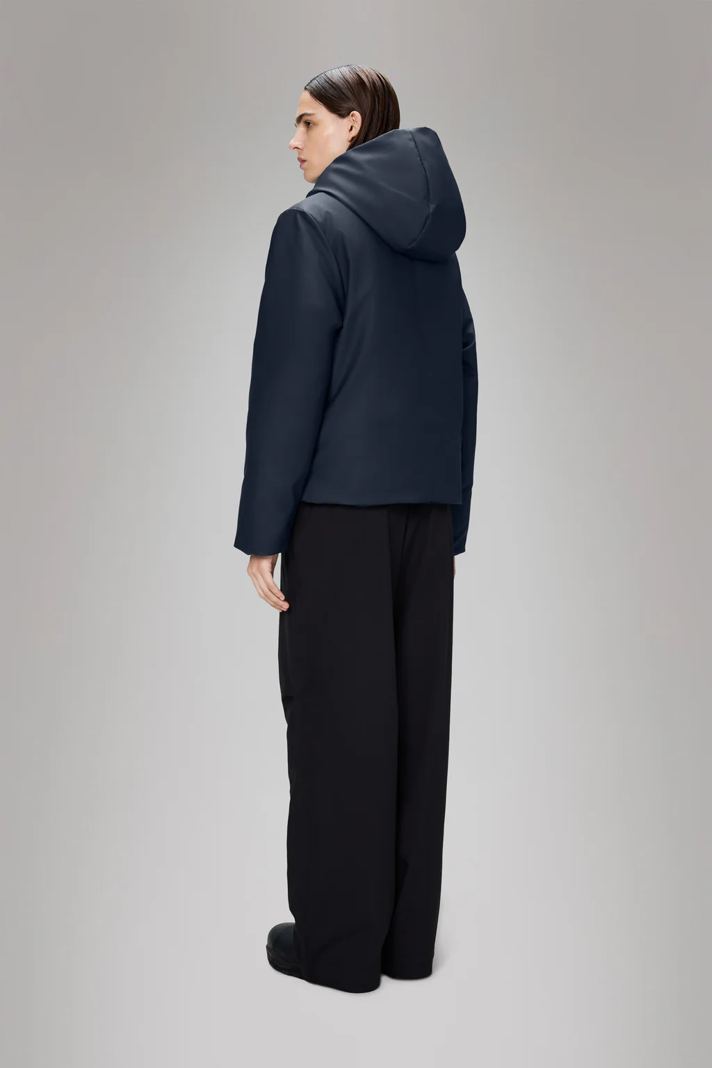 Rains 21490 nome short w parka w3t3 navy - Afbeelding 4