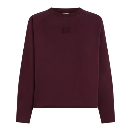 Penn&Ink W25F1705 sweater print aubergine