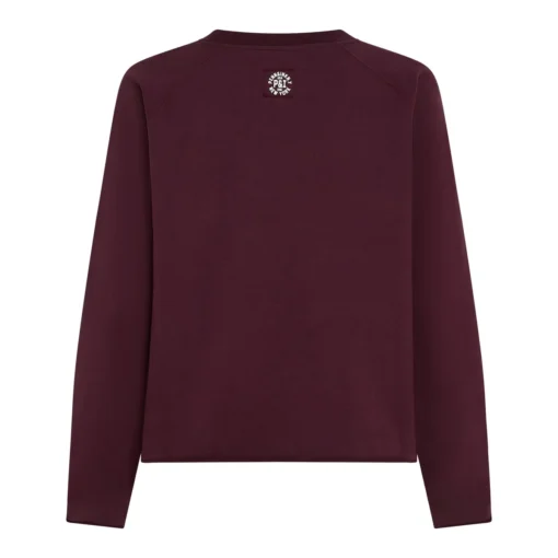 Alternative view of Penn&Ink W25F1705 sweater print aubergine