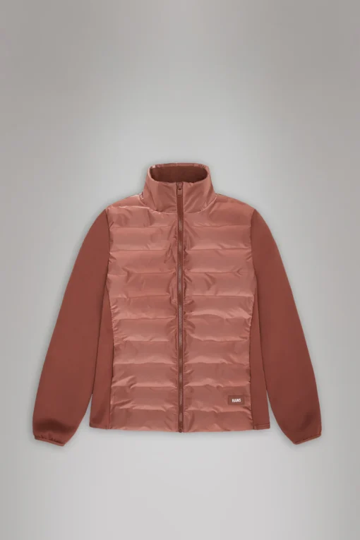 Alternative view of Rains 21920 safi fleece hybrid curve jacket  honor