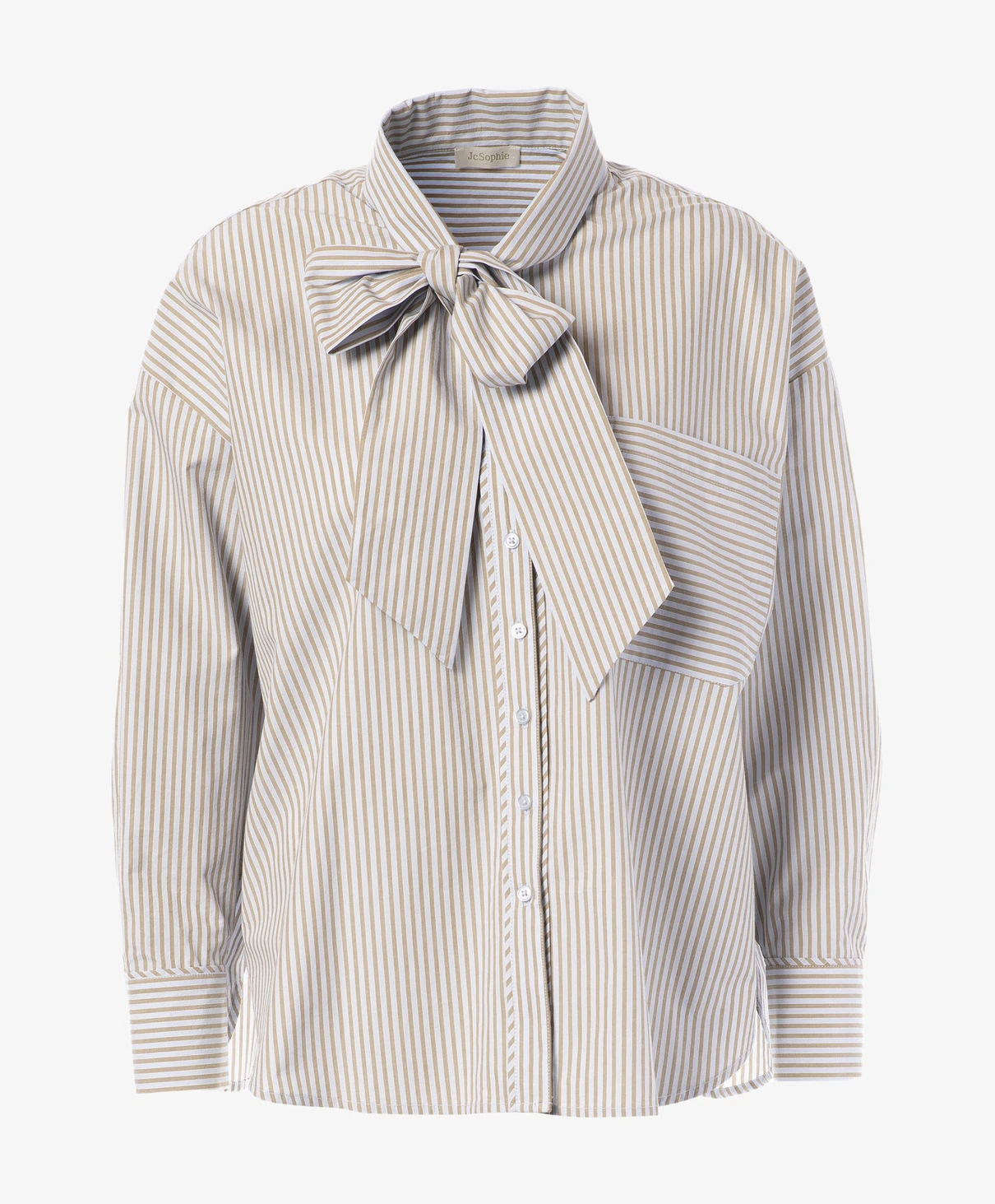 JcSophie jody blouse blue/brown stripes - Afbeelding 3