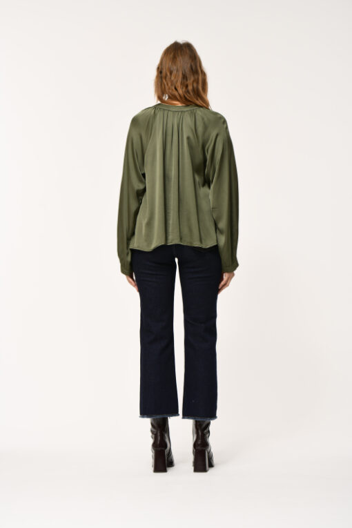 Alternative view of La Fee Maraboutee Elvia-R blouse kaki