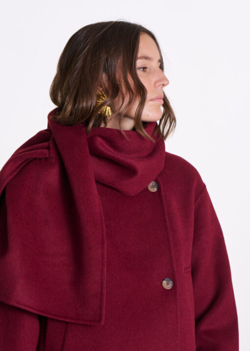 Alternative view of La Fee Maraboutee Etreta jacket mahogany