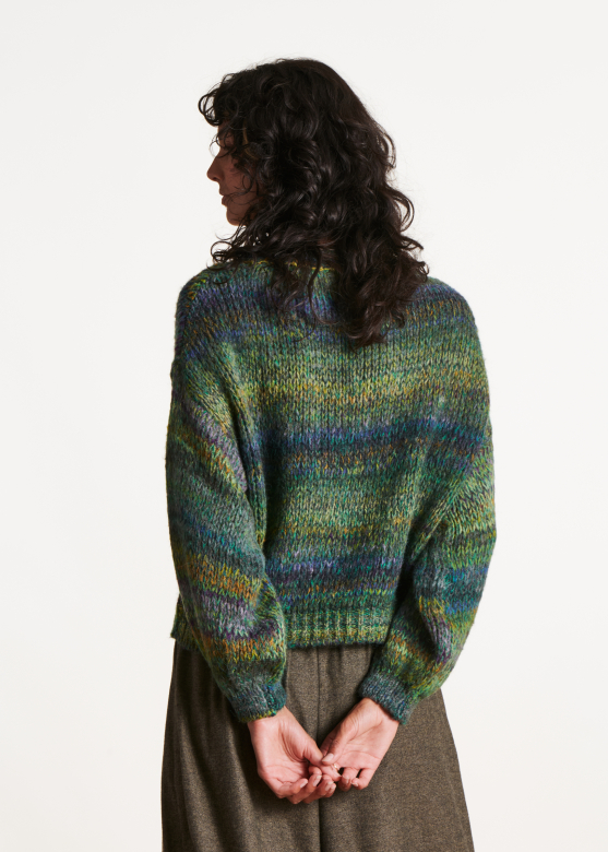 La Fee Maraboutee Ebi pullover vert multi - Afbeelding 3