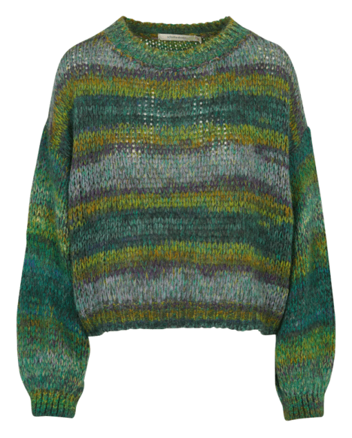 Alternative view of La Fee Maraboutee Ebi pullover vert multi