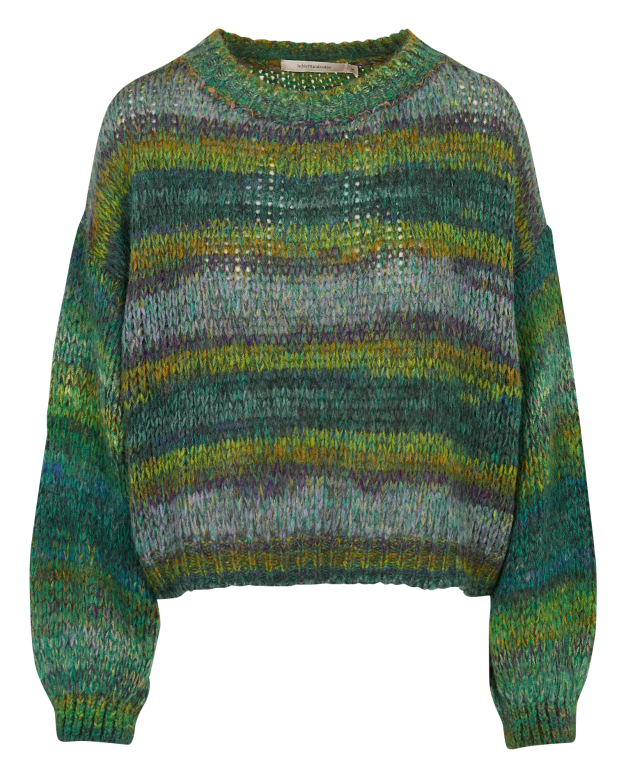 La Fee Maraboutee Ebi pullover vert multi - Afbeelding 2