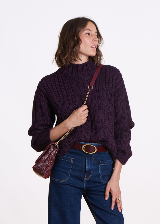 La Fee Maraboutee Exilio pullover cassis