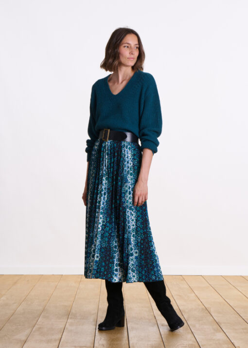 La Fee Maraboutee pullover Ezuja petrole