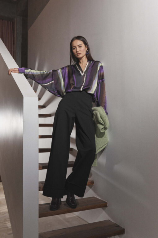 La Fee Maraboutee Estia-R blouse melanzana