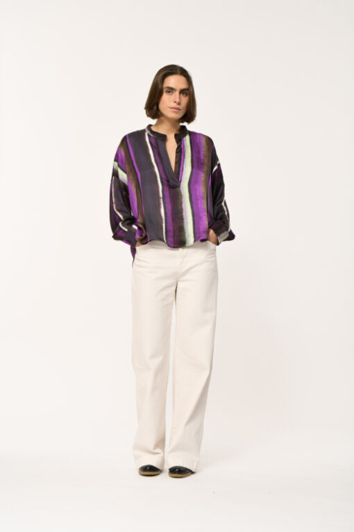 Alternative view of La Fee Maraboutee Estia-R blouse melanzana