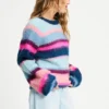 pom amsterdam pullovers trui brushed stripes blue 1191847228