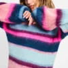 pom amsterdam pullovers trui brushed stripes blue 1191847229