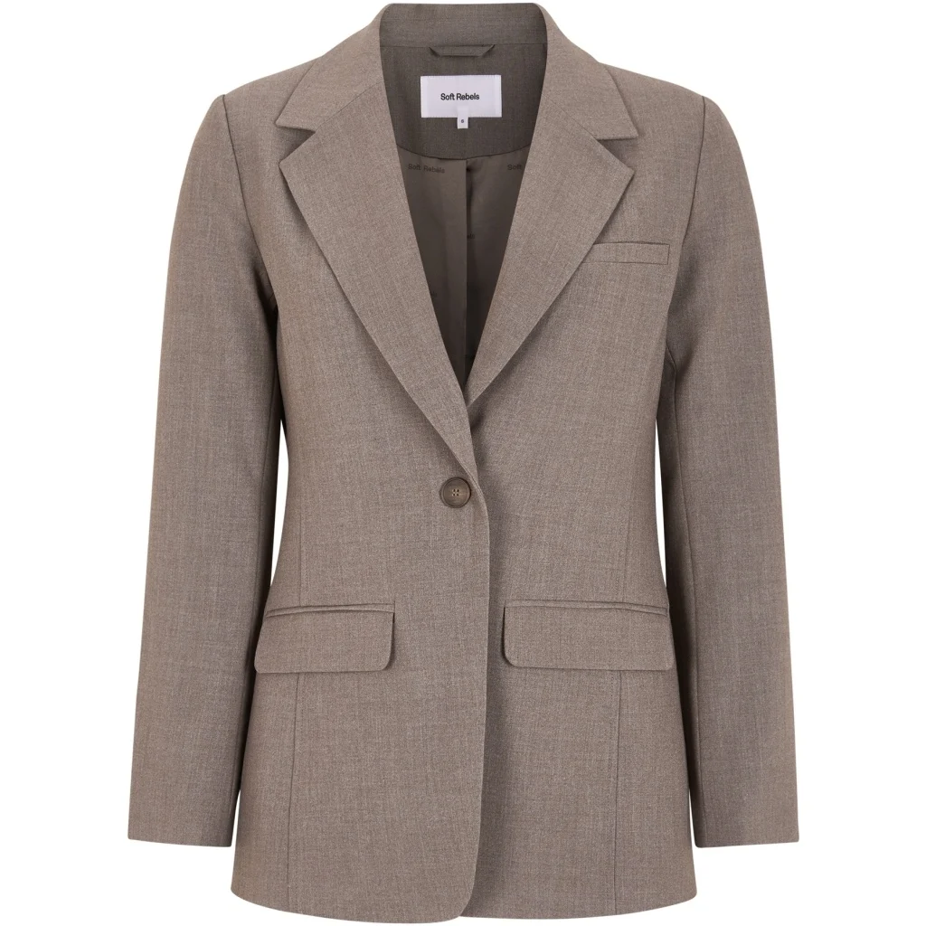 Soft Rebels 125-710 Vilja blazer coffee quartz