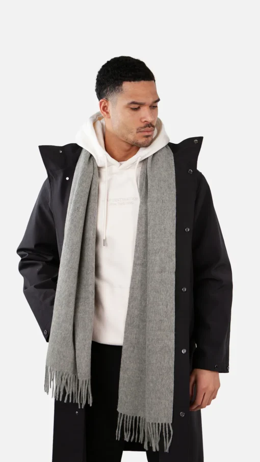 Alternative view of Barts w25 kristjen scarf heather grey