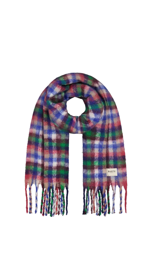 Barts w25 plaity scarf blue