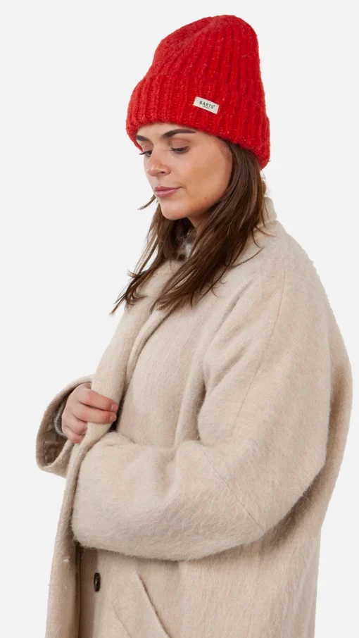 Alternative view of Barts w25 wellawaya beanie red