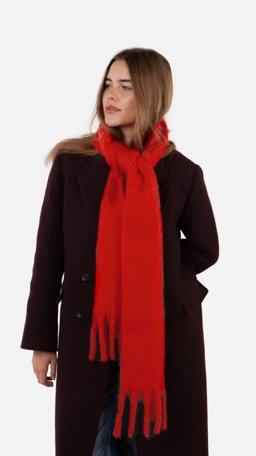 Alternative view of Barts w25 keridda scarf red