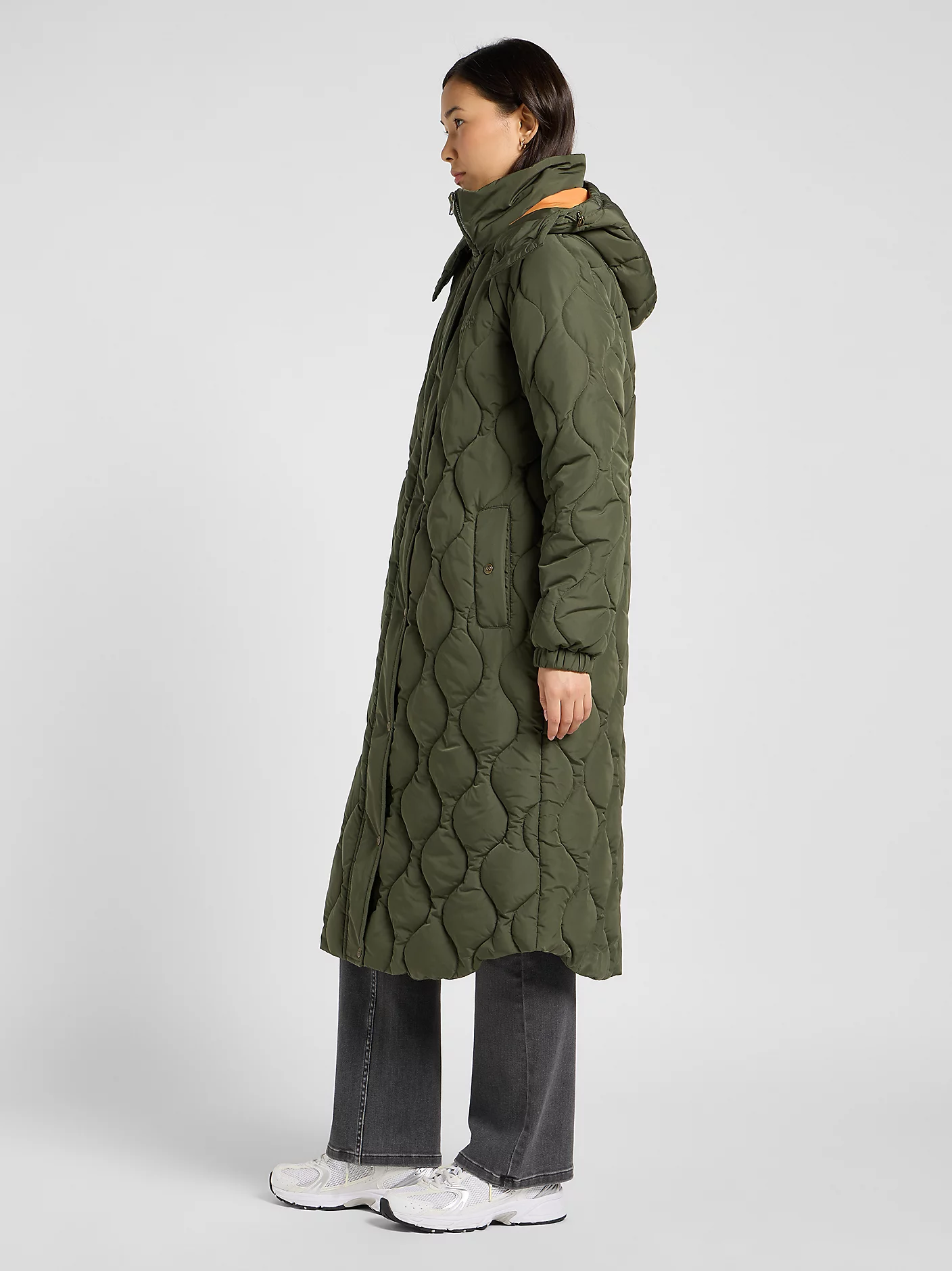 Lee Long puffer oak moss - Afbeelding 4