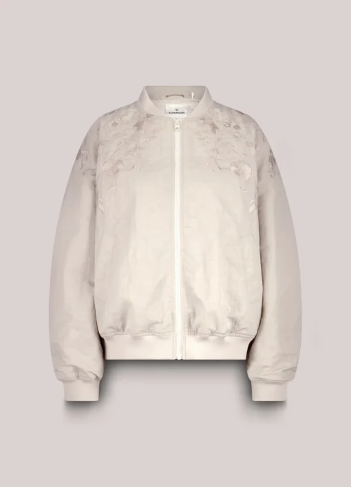 Alternative view of Summum 1s1247 jacket bomber padded embroidery ivory