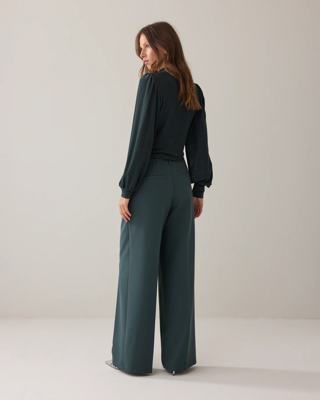 Summum 4s2369 Trousers straight foam uni emerald green - Afbeelding 6