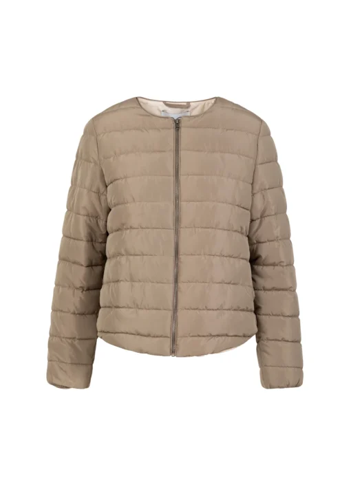 Alternative view of CC Heart 6147-254 Asta quilted slim jacket sand