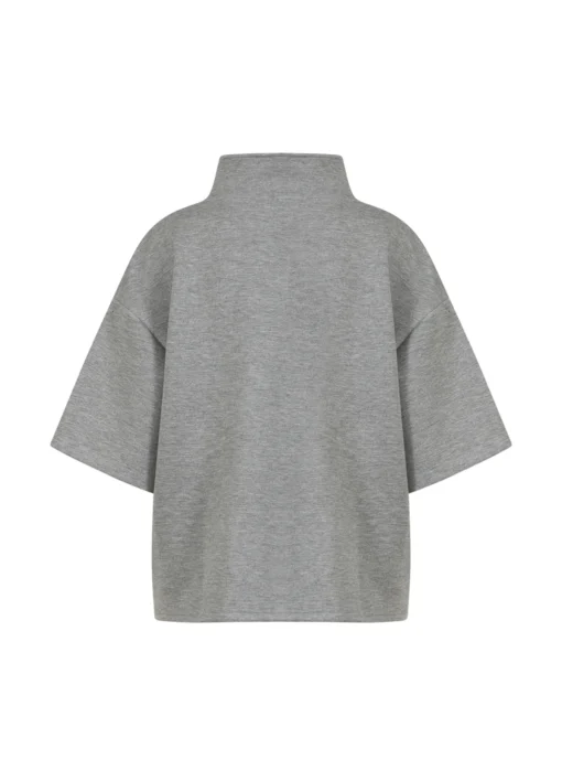 Alternative view of CC Heart 1319-254 Billie zip tee grey melange