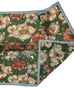 Alternative view of Tapis Noir light green bloom scarf