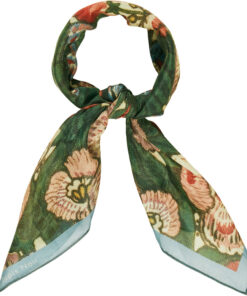 Tapis Noir light green bloom scarf