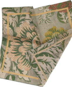 Alternative view of Tapis Noir light green flower scarf