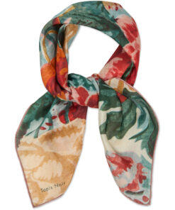 Tapis Noir light multicolor flower scarf